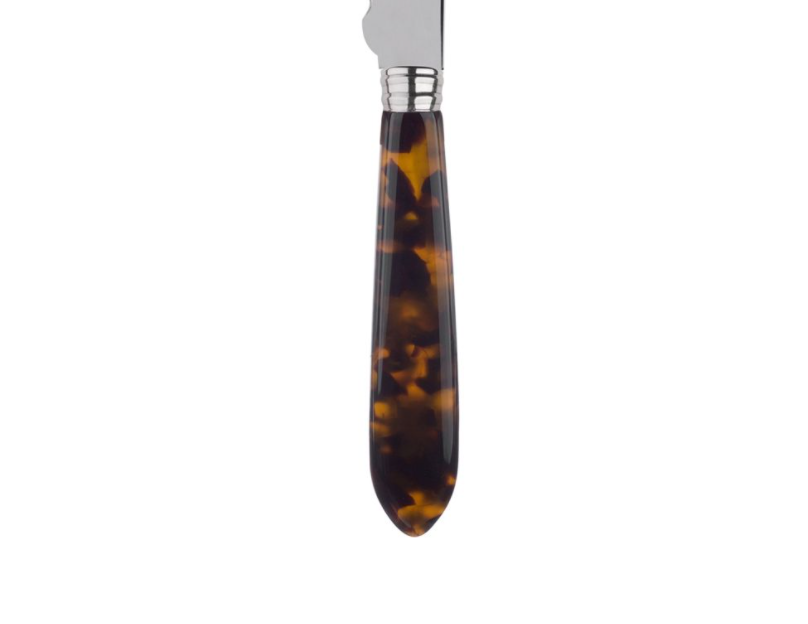 Sabre Tortoise Bread Knife - Faux Tortoise