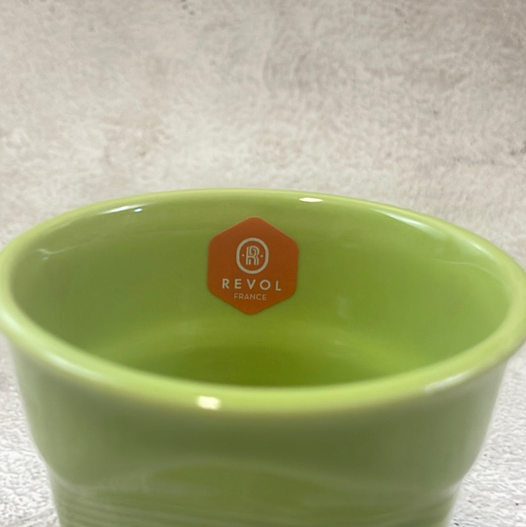 Revol Froissés Cappuccino Cup 180ml Set of 6 - Verbena