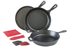 Load image into Gallery viewer, LODGE COOKWARE Cast Iron Cooking Essential 6pcs  Pan Set