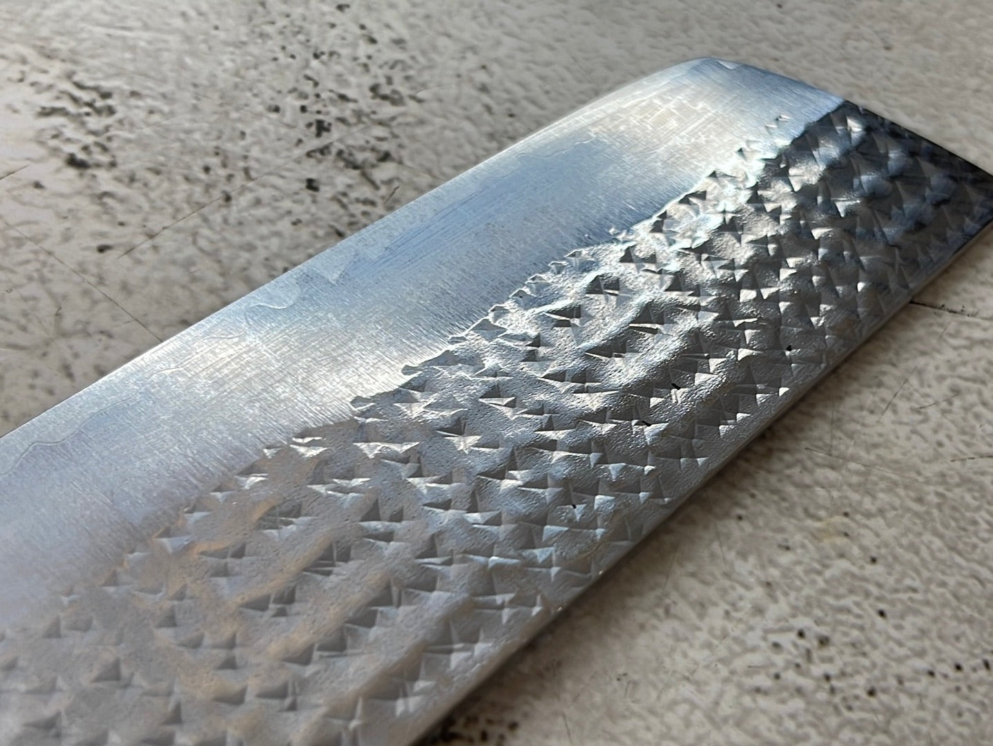 Yu Kurosaki R2(SG2) Hammered SENKO-EI WA RS8H Japanese Nakiri 165mm with Brown-Ring Octagonal Handle