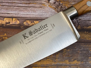 K Sabatier Chef Knife 230mm - HIGH CARBON STEEL - OLIVE WOOD HANDLE