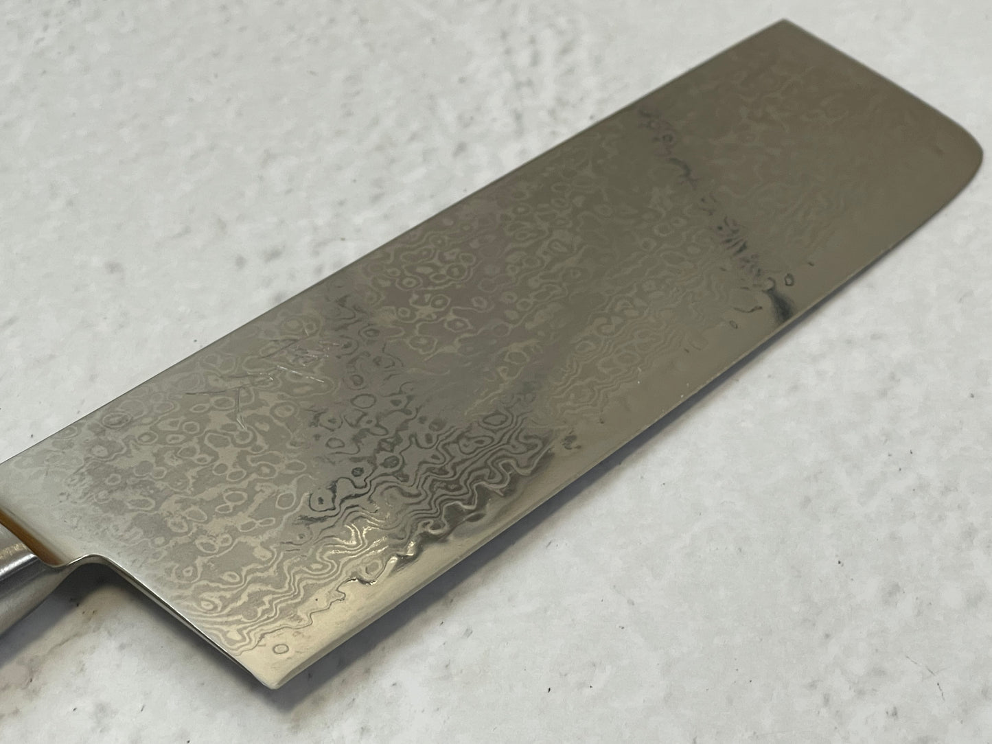 Tsunehisa VG10 33-Layer Damascus Nakiri 180mm Red Pakka Handle - Made in Japan 🇯🇵