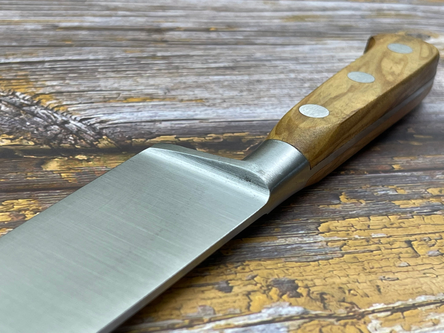 K Sabatier Chef Knife 200mm - CARBON STEEL - OLIVE WOOD HANDLE