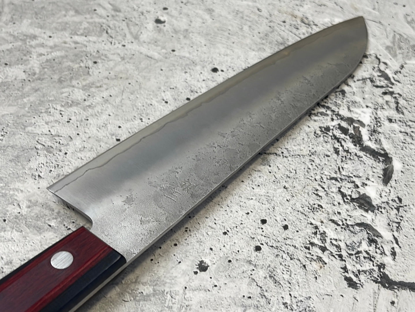 Tsunehisa G3 Nashiji Red Santoku 180mm - Made in Japan 🇯🇵