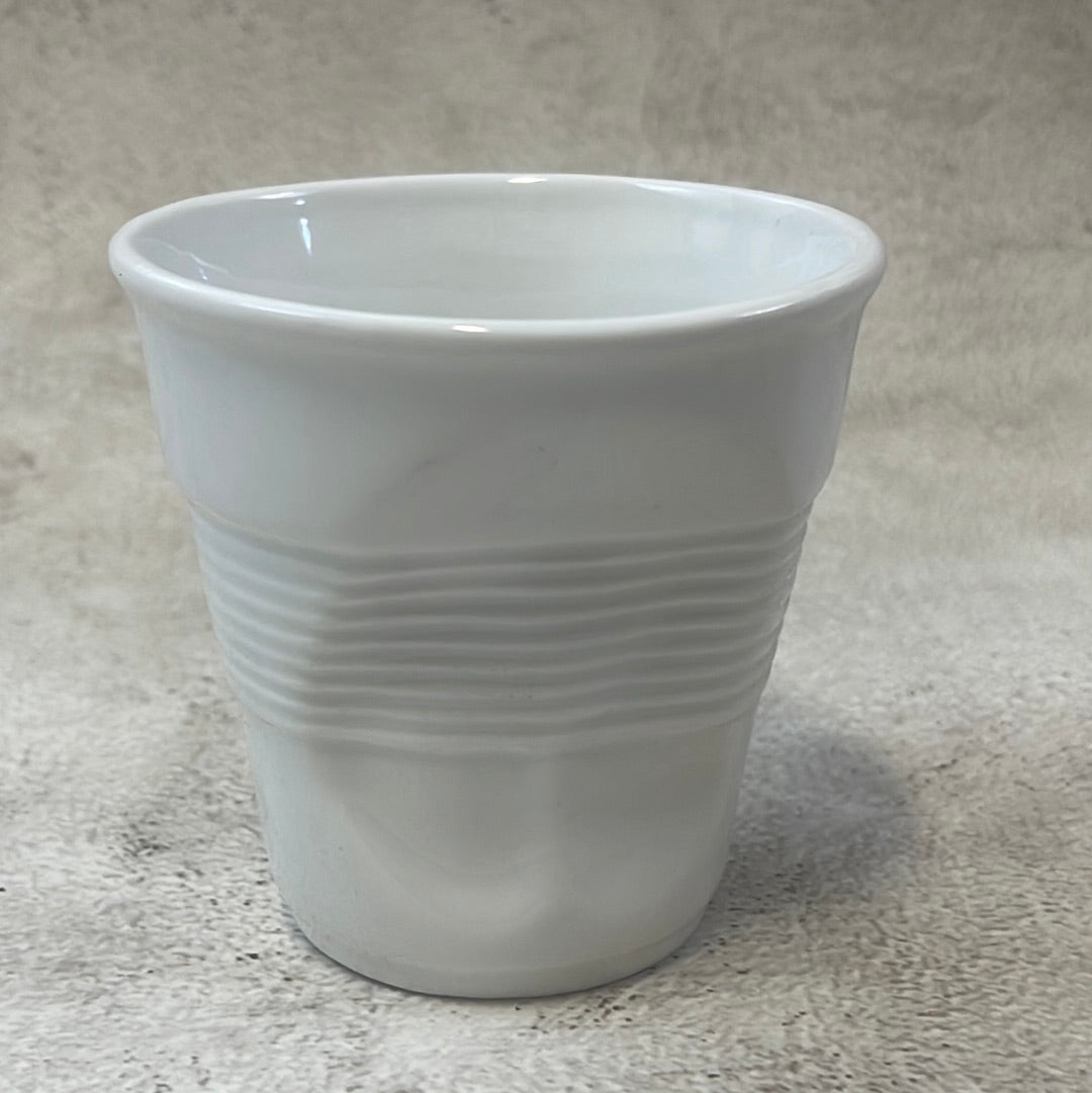Revol Froissés Cappuccino Cup 180ml Set of 6 - White