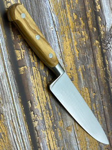 K Sabatier Chef Knife 150mm - CARBON STEEL - OLIVE WOOD HANDLE