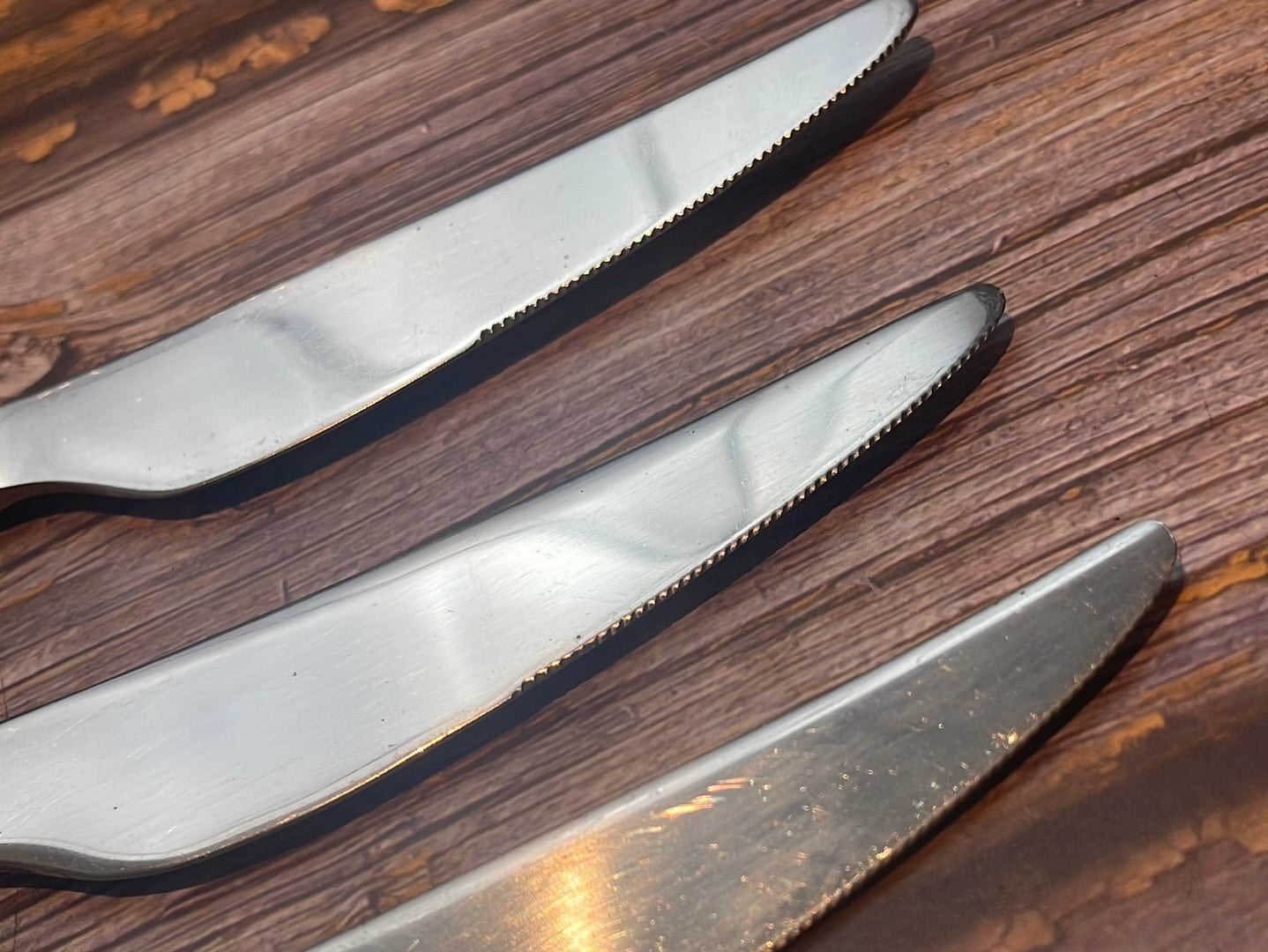 Vintage J. A. Henckels Cutlery Steak Knife Set 4x Stainless Steel Made in Germany