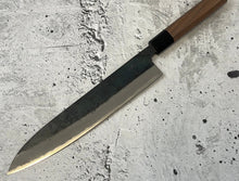 Load image into Gallery viewer, Yoshimune Gyuto Kurouchi 240 mm (9.4 in) Aogami (Blue) #2 Double-Bevel
