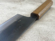 Load image into Gallery viewer, Tsukasa Shiro Kuro 180mm Santoku - Shirogami Steel - Oak Octagnon Handle