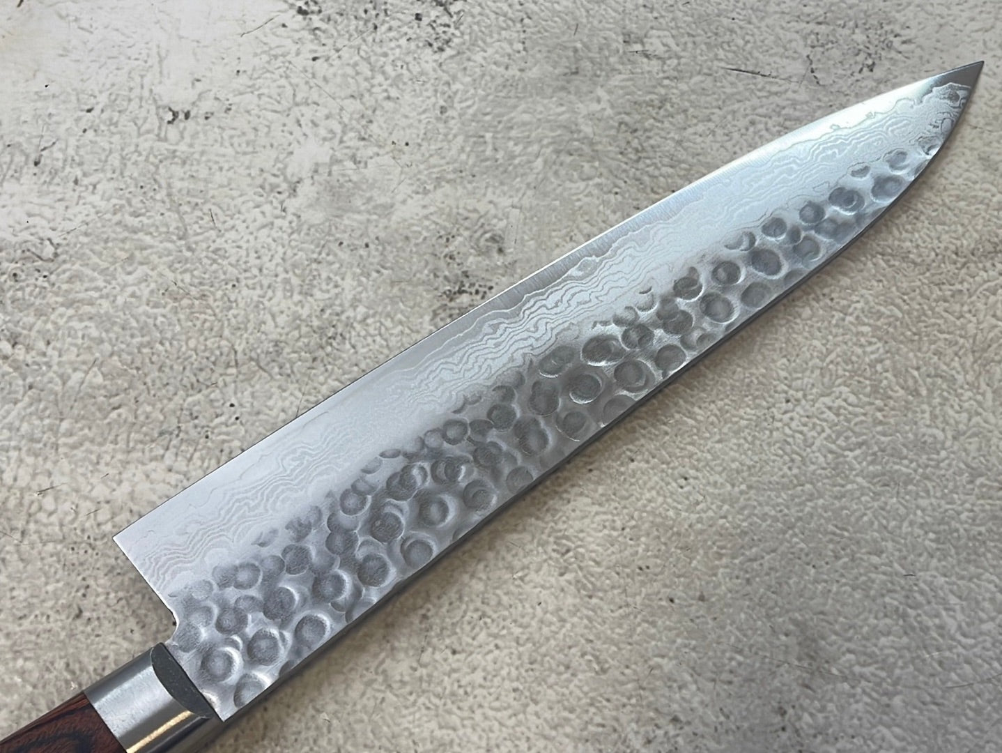 Tsunehisa VG10 Brown Pakka Gyuto Knife 210mm - Made in Japan 🇯🇵