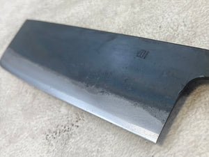 Tsukasa Shiro Kuro 180mm Nakiri - Shirogami Steel - Oak Octagnon Handle