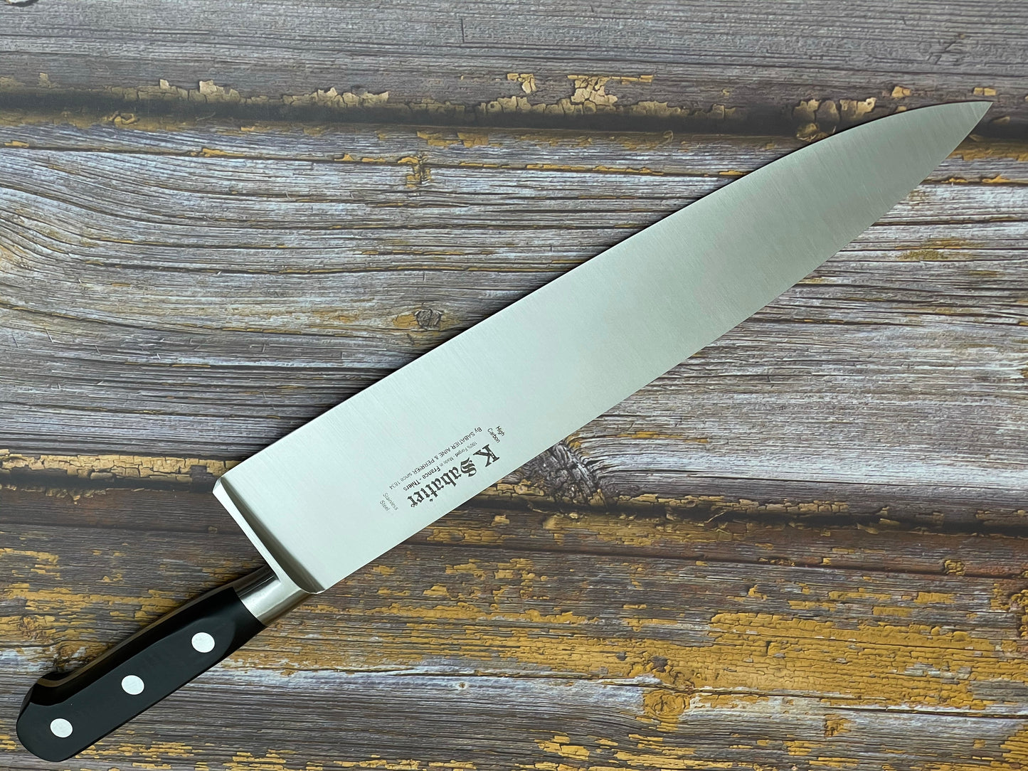 K Sabatier Authentique Cooking Knife 300mm - HIGH CARBON STEEL Made In France