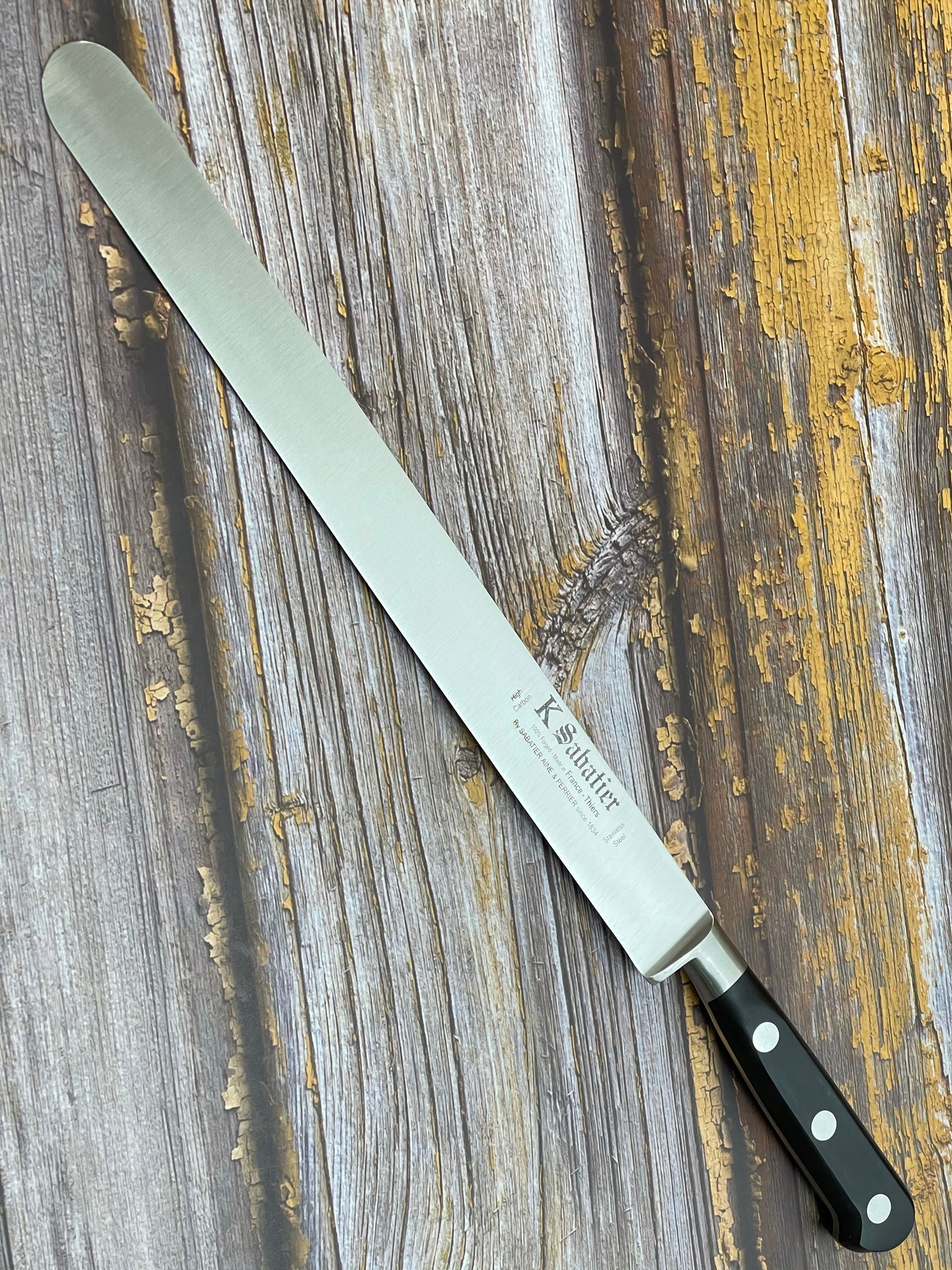 K Sabatier Authentique Ham knife 30cm - HIGH CARBON STEEL 300mm Made In France