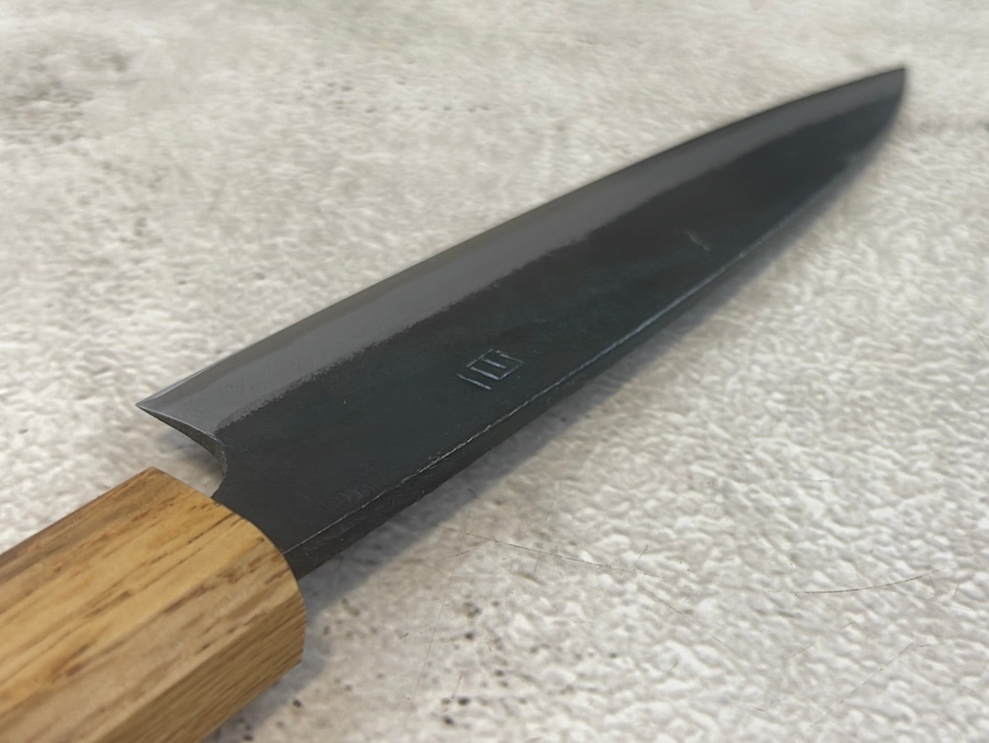 Tsukasa Shiro Kuro 135mm Yanagi- Shirogami Steel - Oak Octagnon Handle