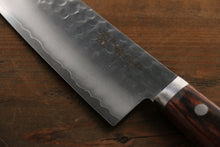 Load image into Gallery viewer, Kanetsune VG1 Hammered Santoku Japanese Knife 165mm Mahogany Handle