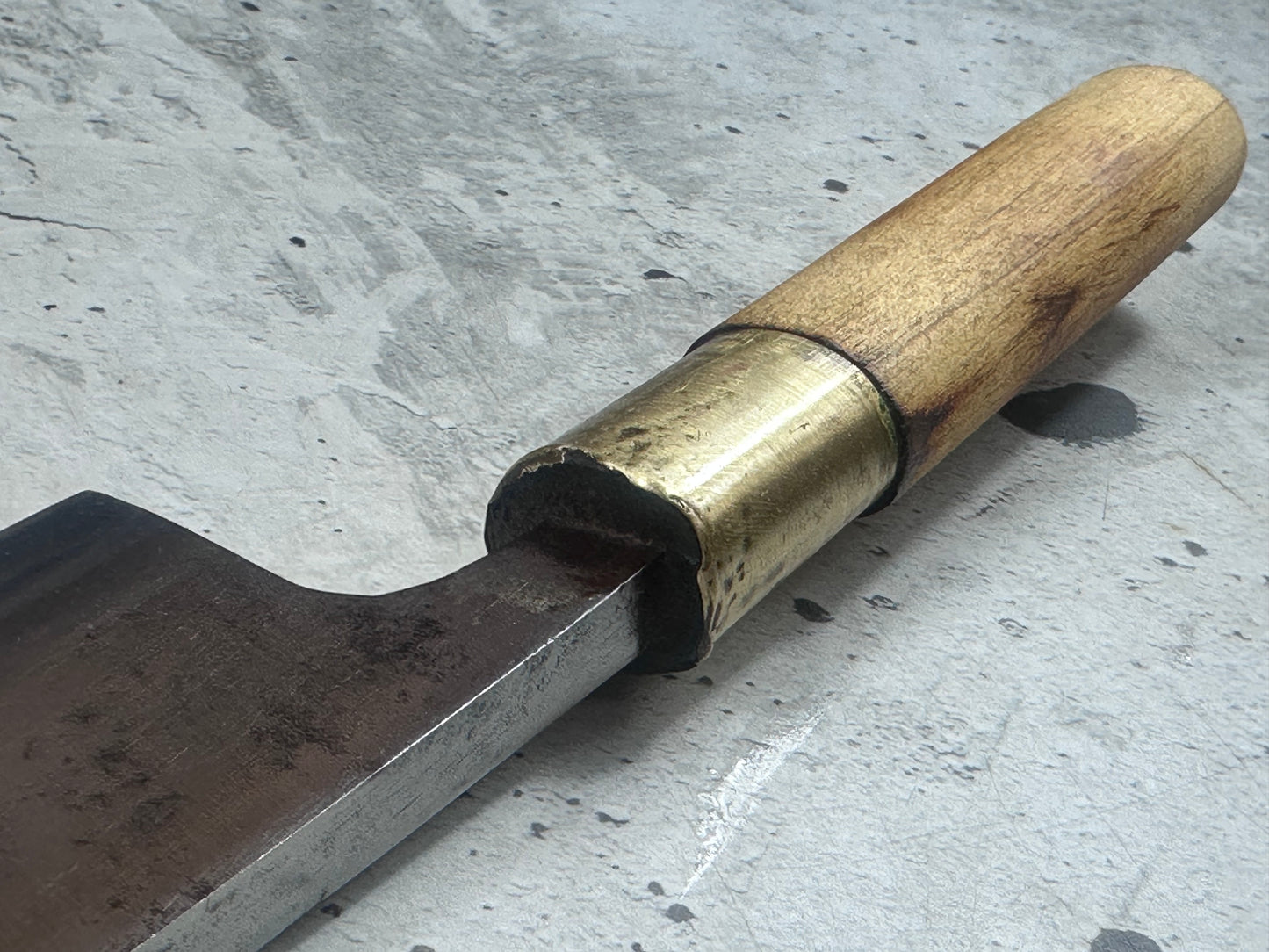 Vintage Sakai Kokaji Takehiro Deba Knife 140mm Carbon Steel 2144