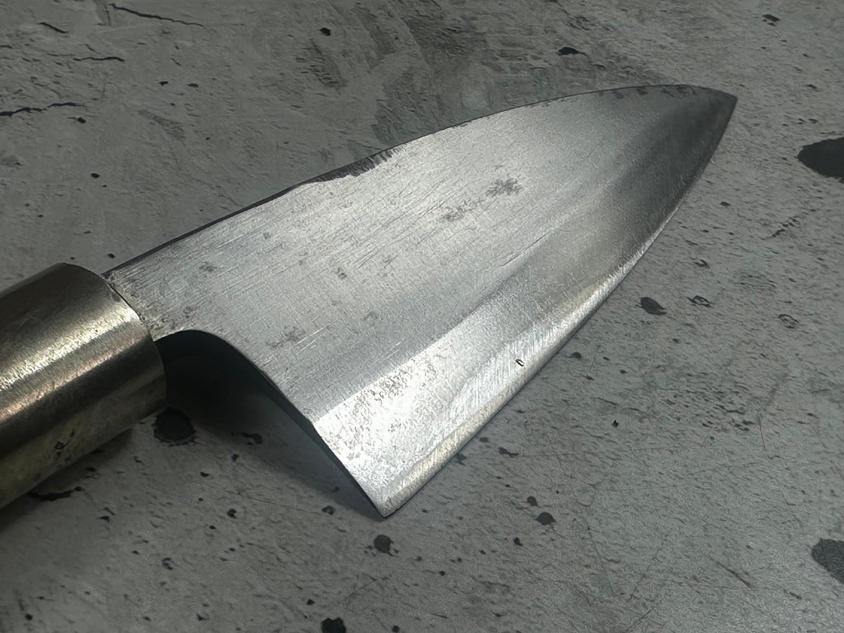 Vintage Kanemasa Carbon Steel Ko-Deba Knife 120mm 2327