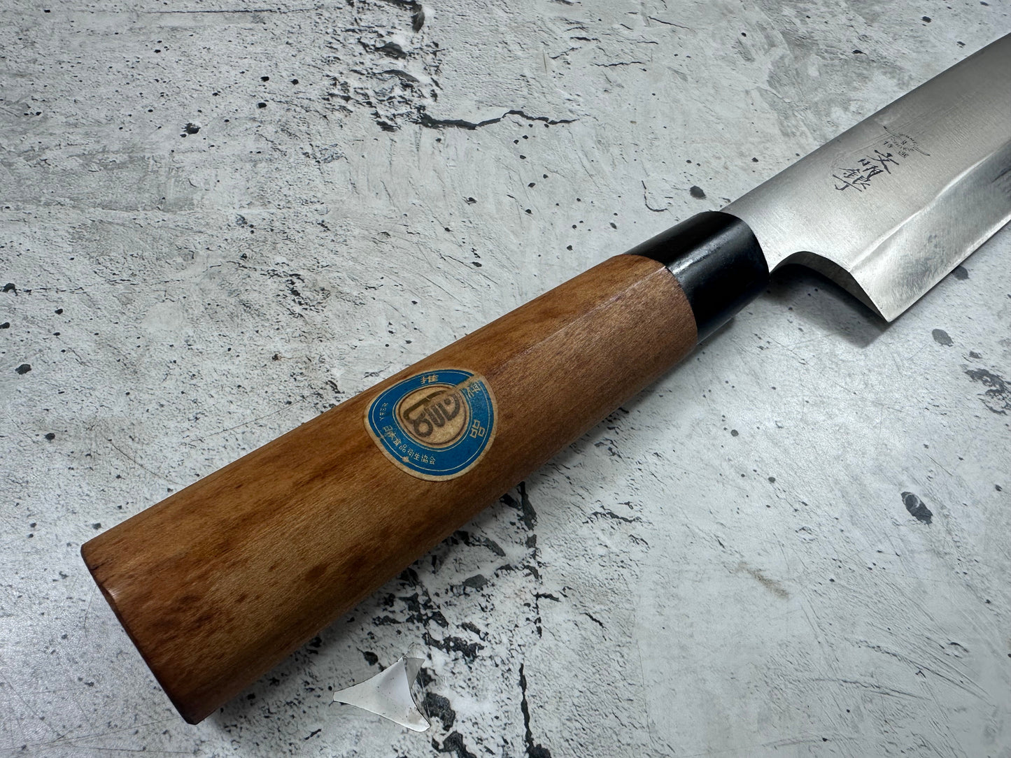 Vintage Bunmei Yoshikin Usuba Knife 200mm Carbon Steel Original Box 2137