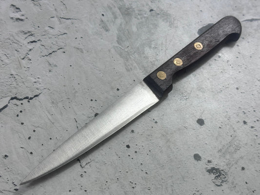 Vintage French Paring Knife 110mm Inox Steel Wood Handle 2213