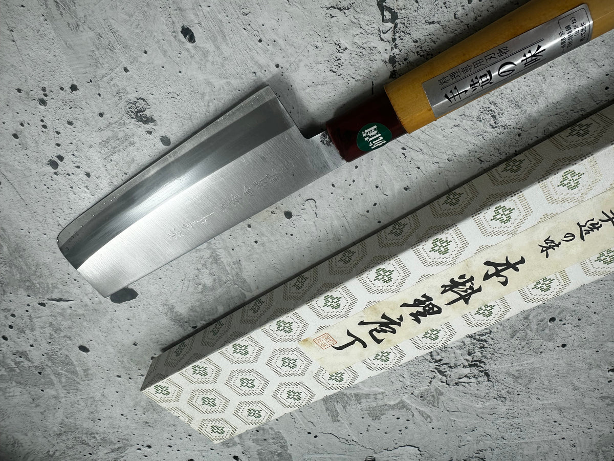 Vintage Sadomoru Nakiri Knife 160mm Carbon Steel  150mm 2353
