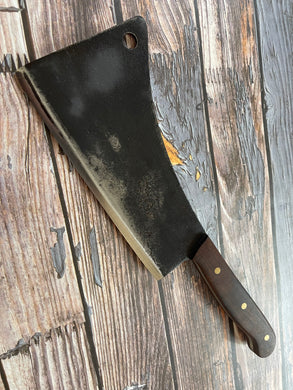Premium Vintage Butcher Cleaver Knife 200mm Carbon Steel