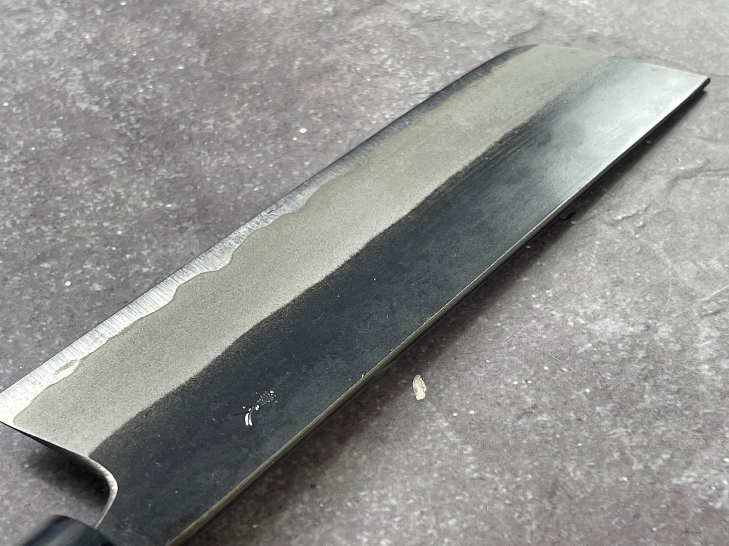 Muneishi Aogami SS Clad Nakiri 165 mm  Kurochi Finish Made in Japan