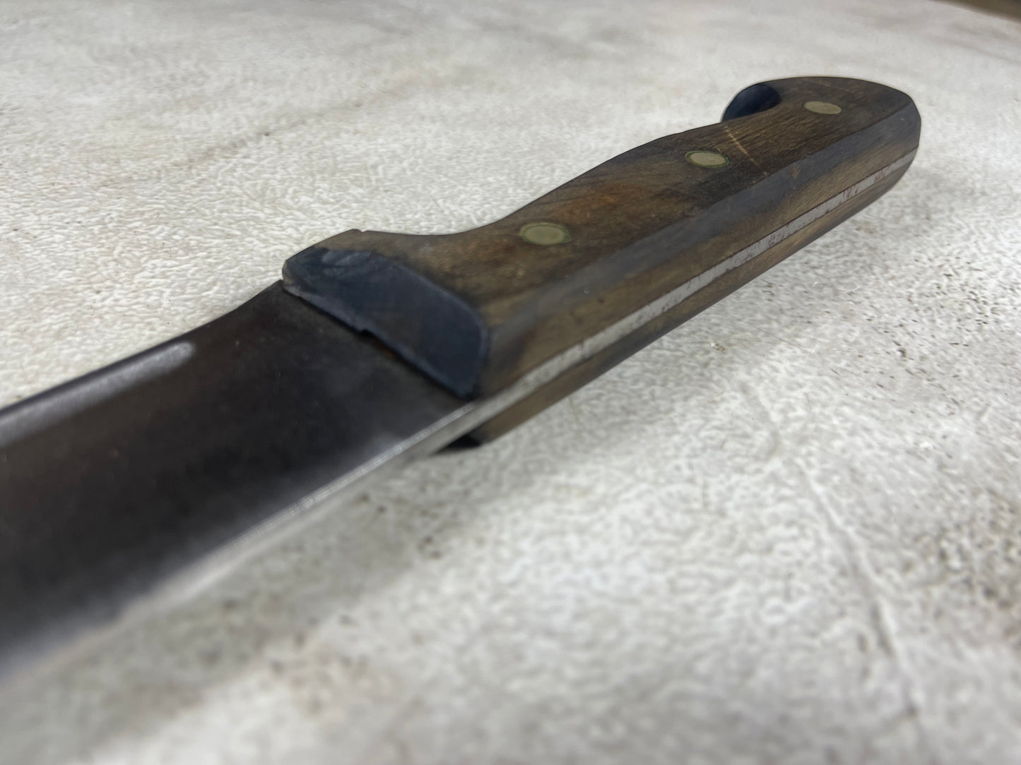 Vintage Gustav Emil Ern Butcher Machete Knife 360mm Made in Germany 🇩🇪 Cabon steel 1982