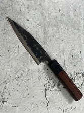 Load image into Gallery viewer, Japanese Petty Knife 12cm Carbon Steel Rosewood Black Octagon Handle Made In Japan 🇯🇵 1555