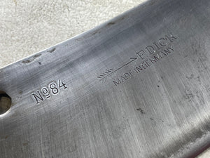Vintage F. Dick Butcher Cleaver N*84 Knife 200mm Carbon Steel Made in Germany 🇩🇪 1943