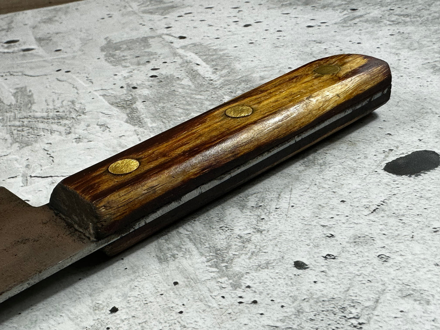 Vintage Japanese Gyuto Knife 270mm Carbon Steel  Made in Japan 2017