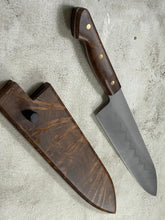 Load image into Gallery viewer, Kanefusa Full Tang Gyuto 230mm Teakwood Burl Set Brass Pins &amp; Sheath