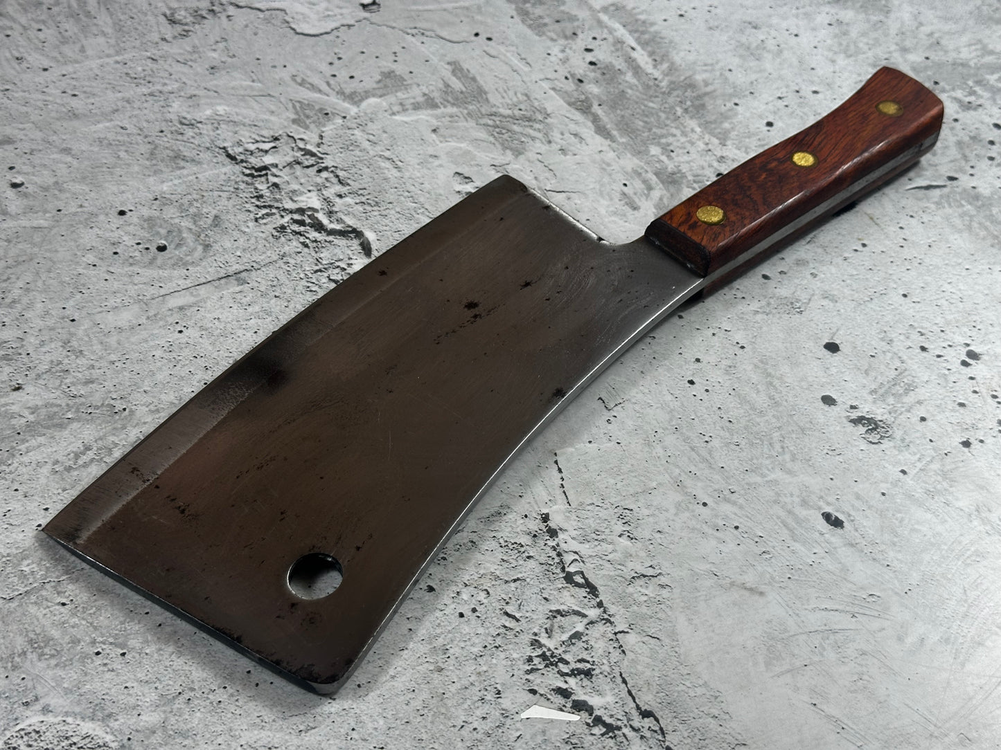 Vintage Dexter Butcher Cleaver 5289 Knife 230mm High Carbon Steel Blade Made in USA 🇺🇸 1995