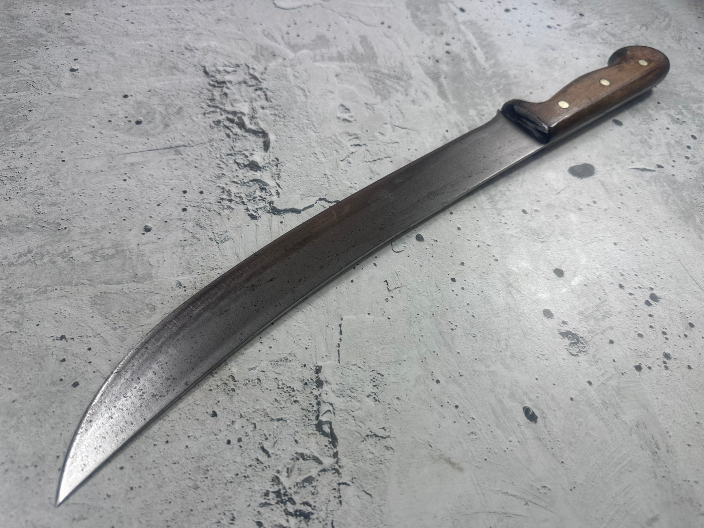 Vintage Gustav Emil Ern Butcher Knife 300mm Carbon Steel Made in Germany 2110