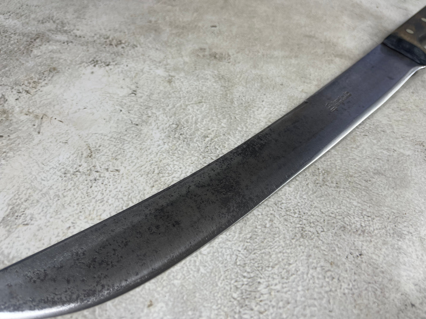 Vintage Gustav Emil Ern Butcher Machete Knife 360mm Made in Germany 🇩🇪 Cabon steel 1982