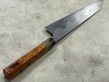 Load image into Gallery viewer, Keskin Migaki Kiritsuke 230mm Amboyna Burl &amp; Buffalo Horn with sheath