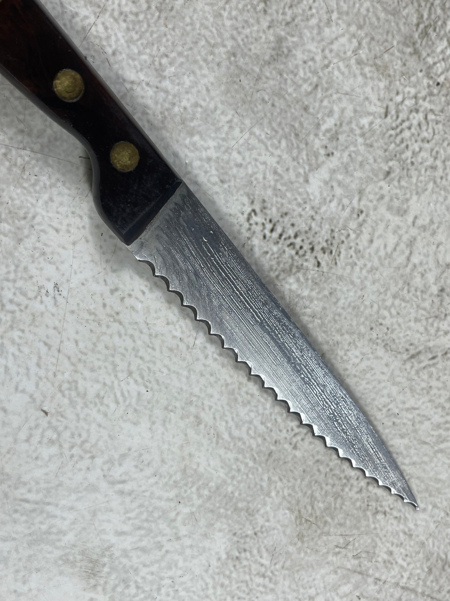 Vintage French Serrated Paring Knife Set 4x Made in France 🇫🇷 1987