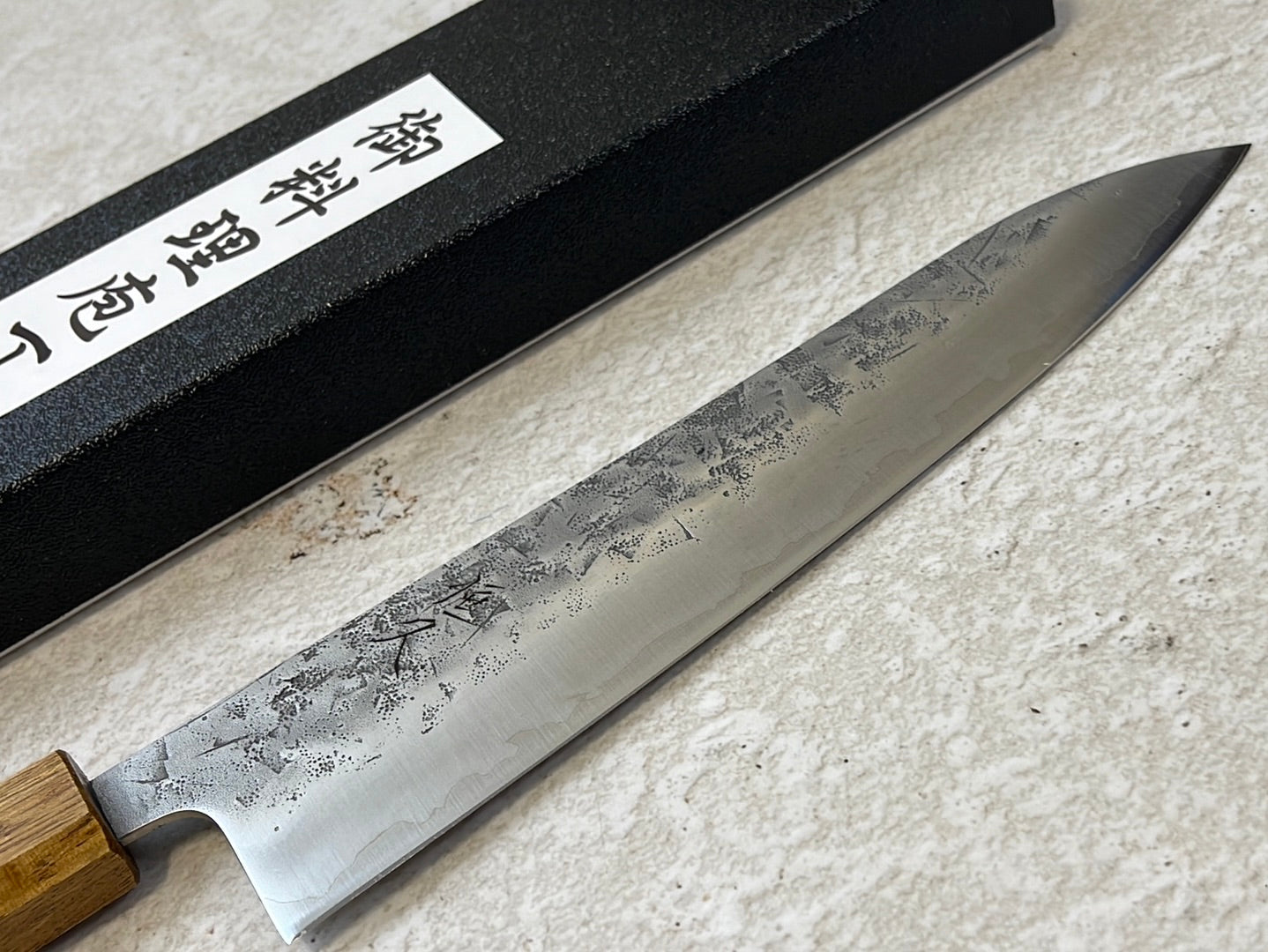 Tsunehisa SLD Washiji KOY Gyuto Knife 210mm - Made in Japan 🇯🇵 Oak Yaki Handle