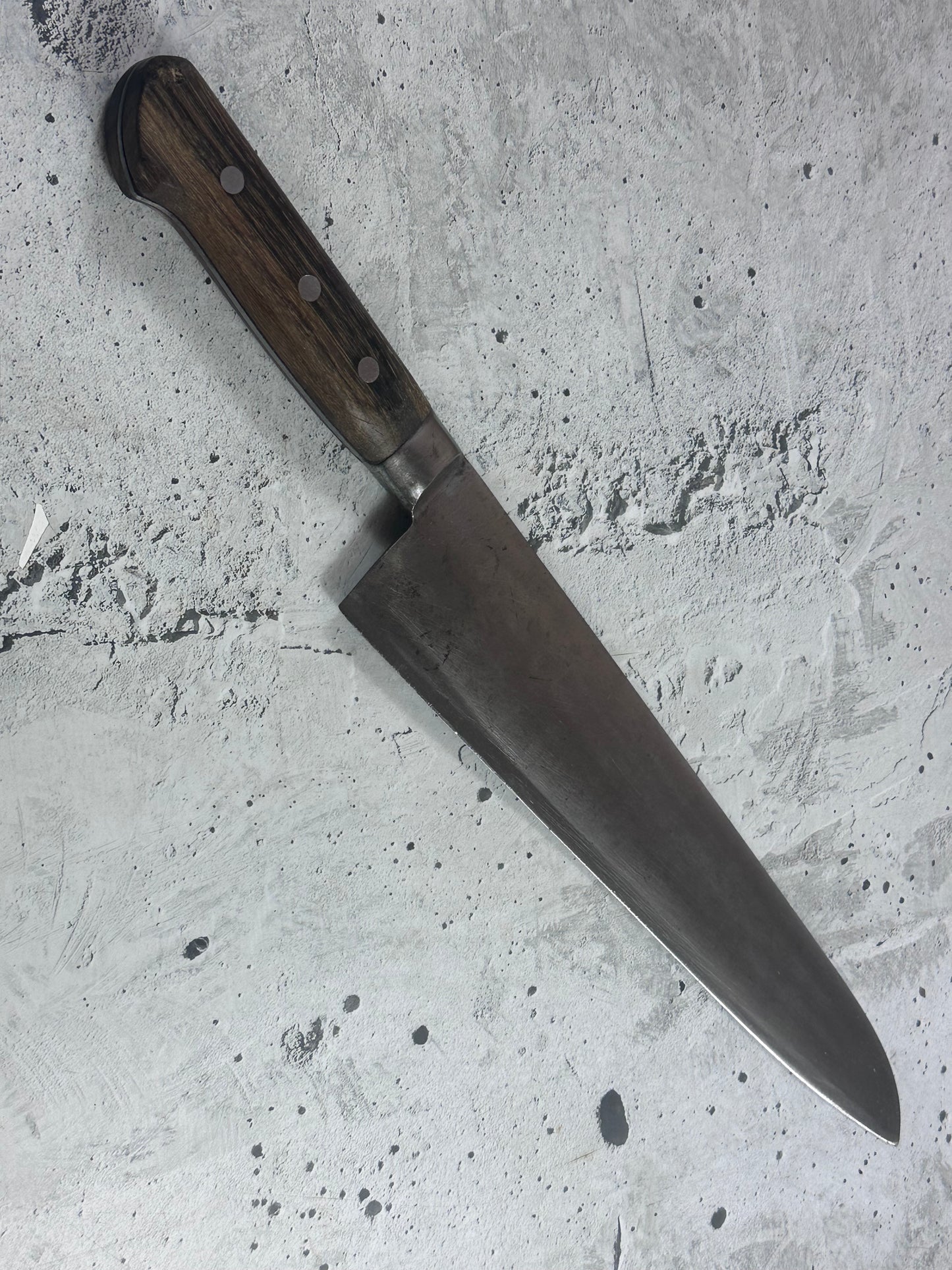 Vintage Gyuto Knife 320mm  Carbon Steel Made in Japan 2037