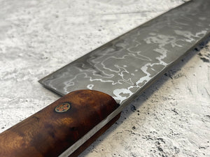 Damascus SanMai Chef Knife 200mm, Vietnamese Rosewood Burl  Handle