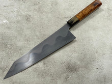 Load image into Gallery viewer, Keskin Migaki Kiritsuke 230mm Amboyna Burl &amp; Buffalo Horn with sheath