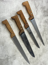 Load image into Gallery viewer, Vintage French Nogent Knives Set of 4x Carbon Steel Made in France 🇫🇷 1257