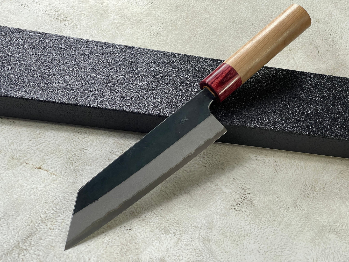Muneishi Aogami 2 Iron Clad Kiritsuke 165mm Kurouchi Finish