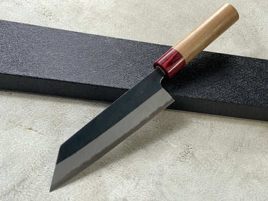 Muneishi Aogami 2 Iron Clad Kiritsuke 165mm Kurouchi Finish