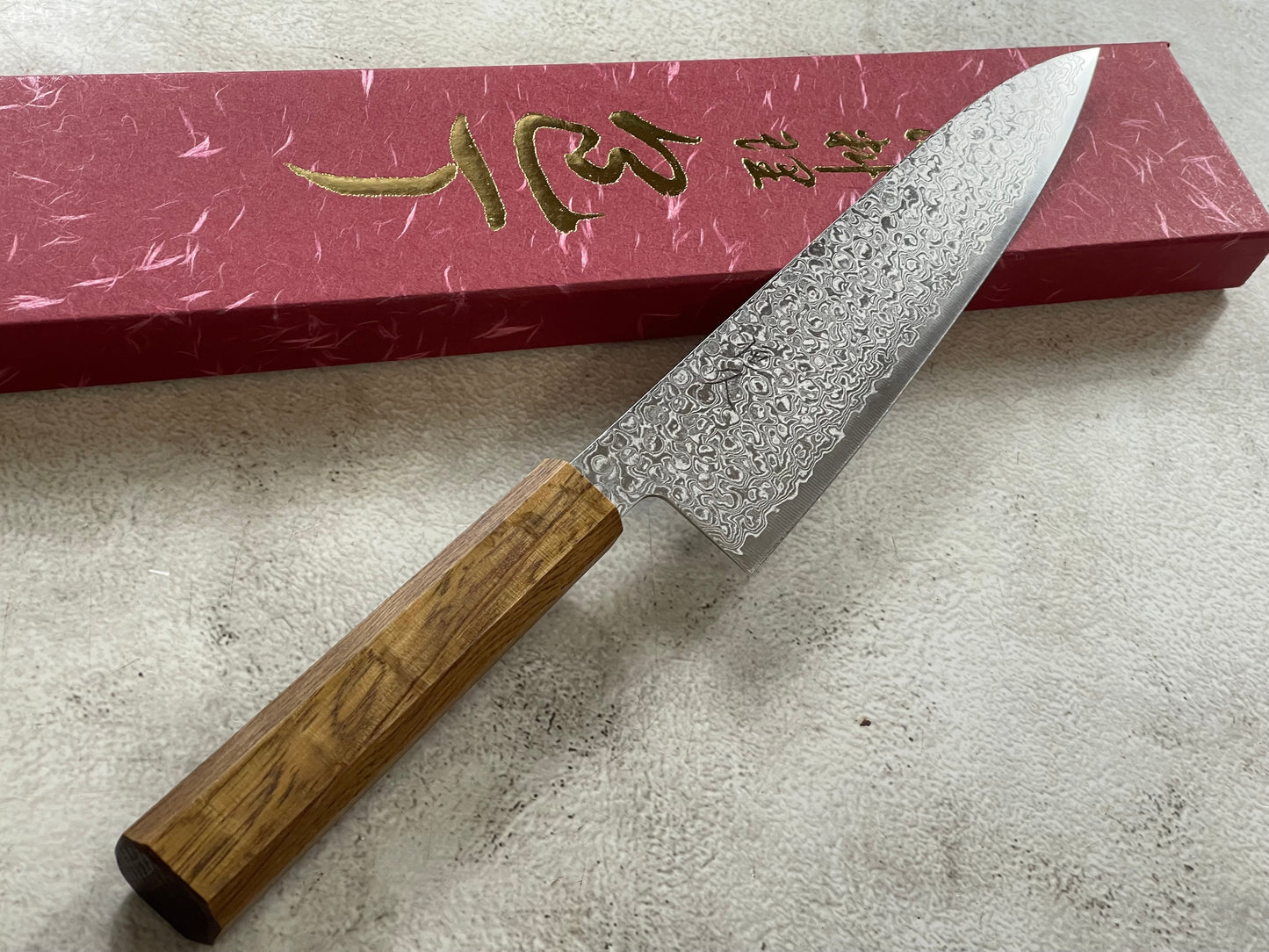 Tsunehisa ZA18 Damascus Gyuto 210mm Oak Handle Made in Japan 🇯🇵