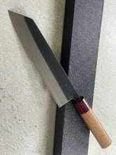 Load image into Gallery viewer, Muneishi Aogami Damascus Kiritsuke 210 mm  Kurochi Finish Made in Japan 🇯🇵