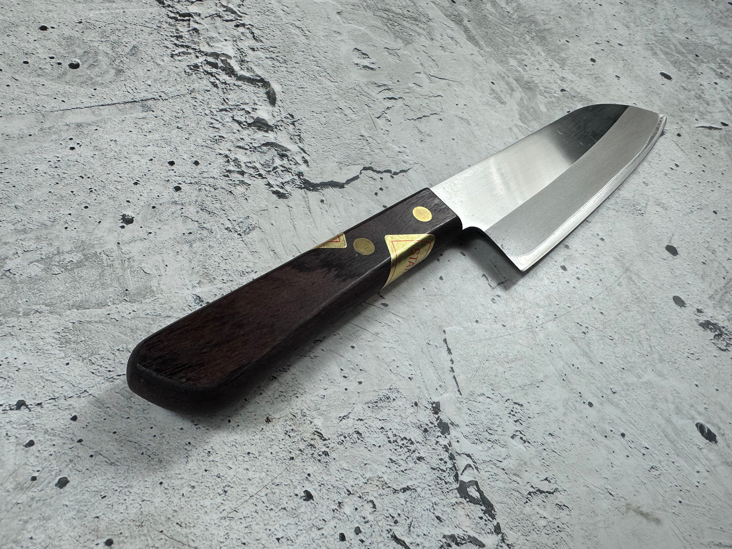 Vintage Toroku Honcho Suten Santoku Knife 170mm Stainless Steel 2167