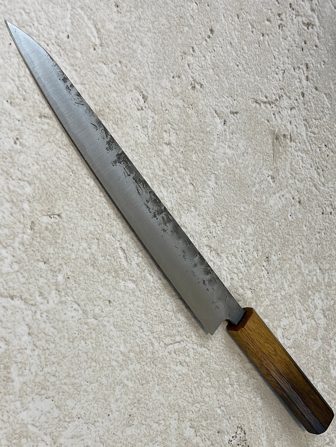Tsunehisa SLD Washiji KOY Sujihiki Knife 240mm - Made in Japan 🇯🇵 Oak Yaki Handle