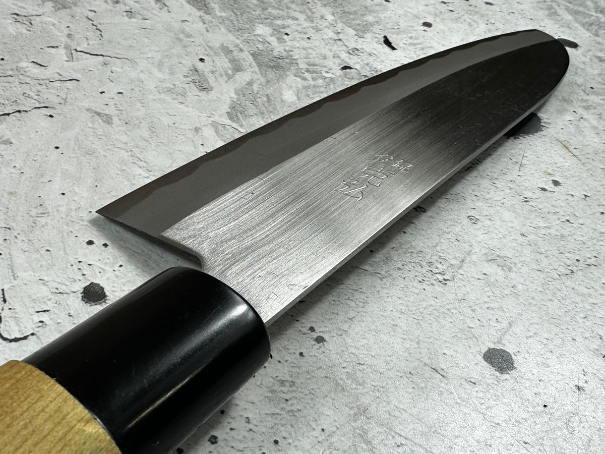 Vintage Katsuhiro Santoku Knife 170mm High Carbon Steel Magnolia Handle 2275