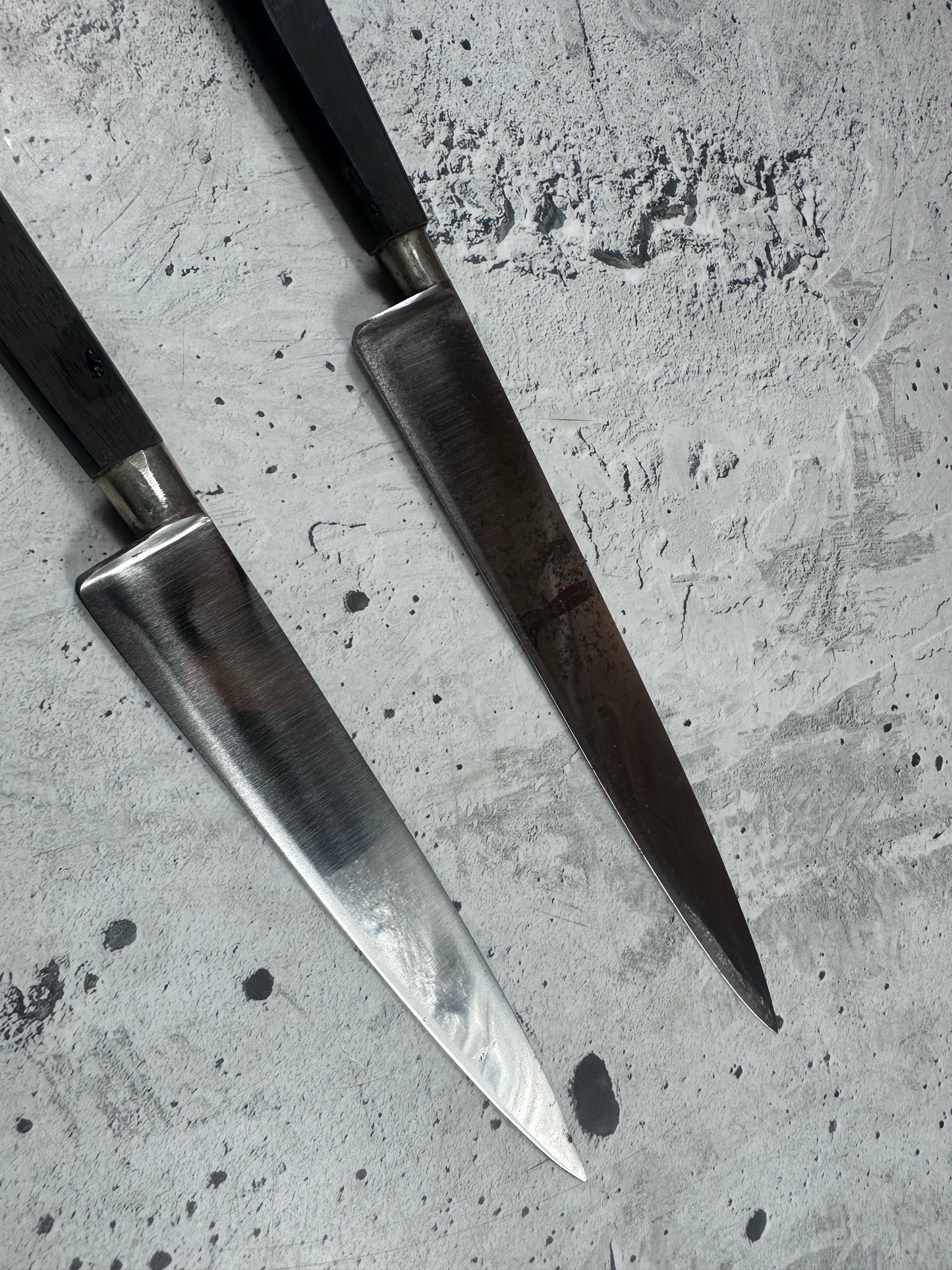 Vintage Nogent Knife  Set 2x Carbon Steel Made in France 🇫🇷 2045