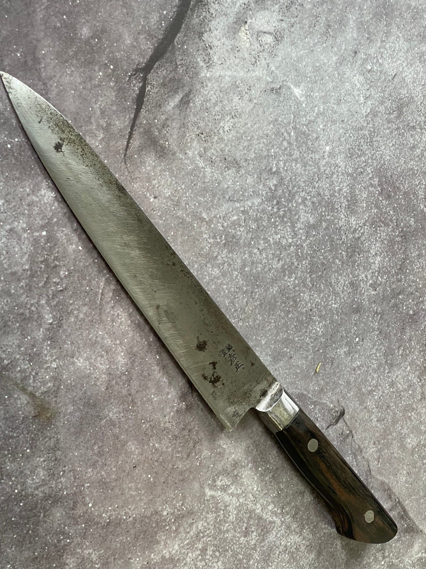 Vintage Japanese Gyuto Knife 210mm Made in Japan 🇯🇵 1631